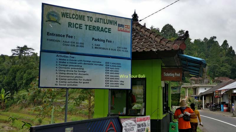 Jatiluwih Rice Fields Entrance Fee