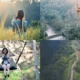 Visitors enjoy the natural views of Ubud, Bali; swinging on the Bali Swing; trekking on Campuhan Hill; and take photos in the Tegalalang rice terraces.