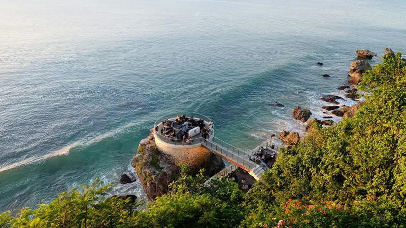 Dinner at Rock Bar Ayana Bali Jimbaran one of the 3-Day Jimbaran Itinerary